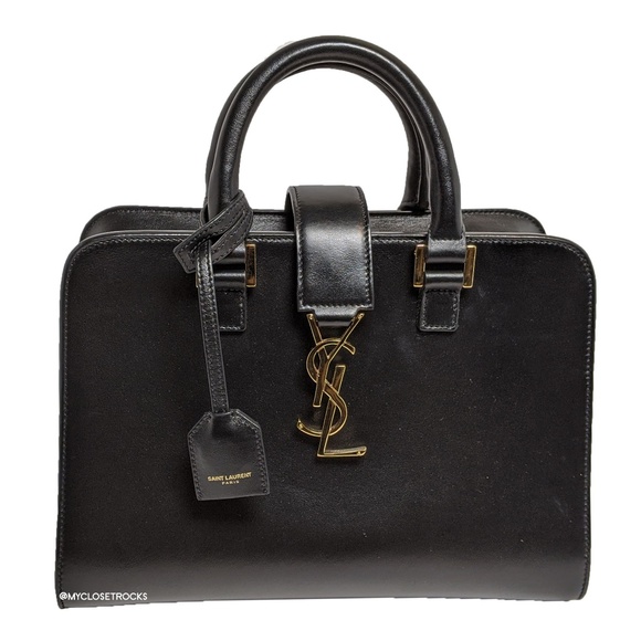 Saint Laurent Handbags - SOLD Saint Laurent Baby Black Cabas Satchel